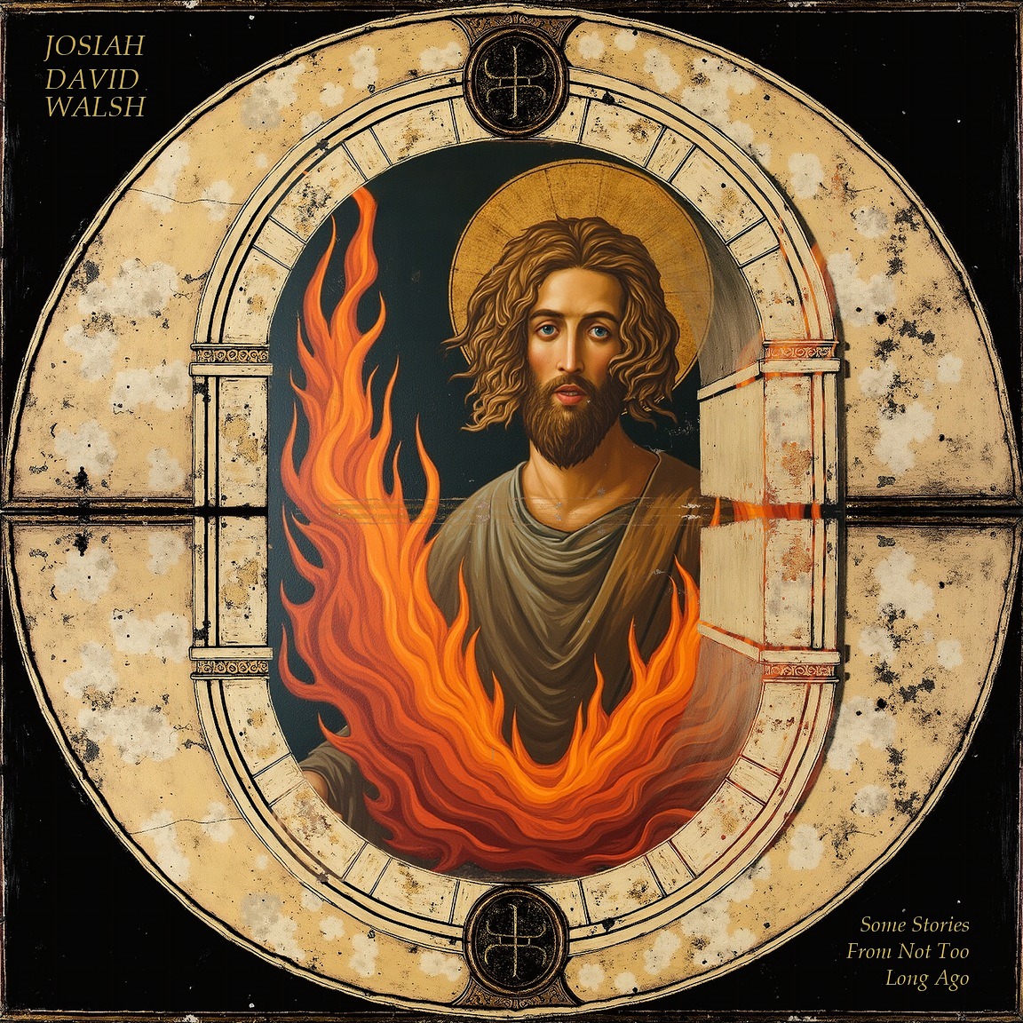 EP cover — Byzantine icon of Josiah as the Prophet Elijah in sacred fire